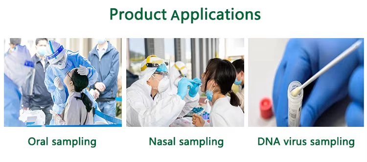DNA Sampling Nasal Oral Flocked Swabs