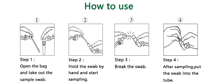 DNA Sampling Nasal Oral Flocked Swabs